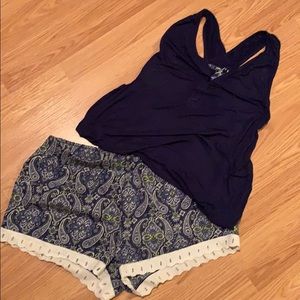 Paisley pajamas set